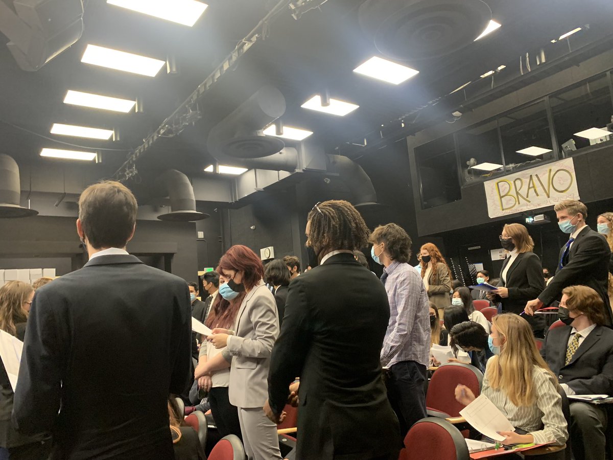 Principal_Coop's tweet photo. The Stars and Stripes senate debating important legislation- current topic - tighter regulations on explicit material on the internet. 👏🏼 #mockcongress #changemakers @northgatehs https://t.co/wZB1mZqiAo