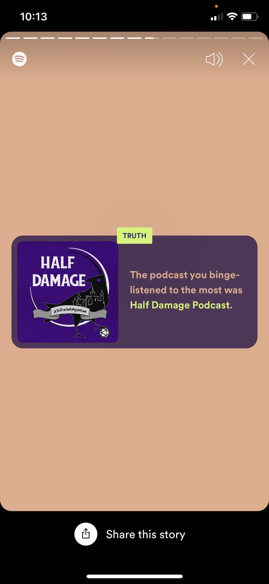 EmilyPuns's tweet photo. Oh well lookey here : ) @Crit_Chat  #SpotifyWrapped #dnd https://t.co/uD0cNaNLdf