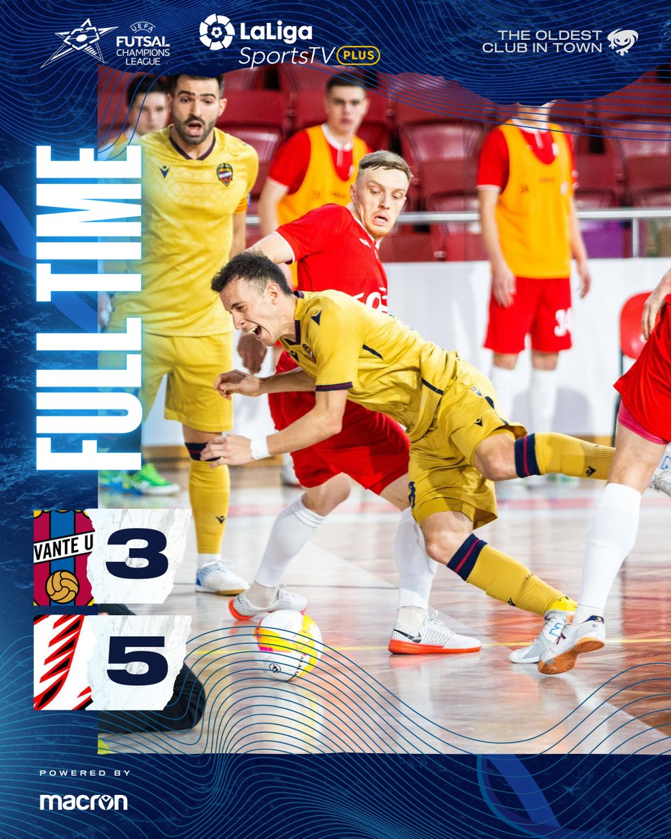 LUDfutbolsala's tweet photo. FINAL |

#LevanteUDFS 3-5 FC Uragan 

#UCLFutsal https://t.co/4zChMWntP2