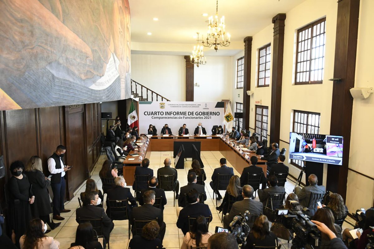 En el marco del Cuarto Informe del Gobernador <a href="/mrikelme/">Miguel Riquelme</a>, el Secretario <a href="/F_DeLasFuentes/">FernandoDeLasFuentes</a>, compareció ante el <a href="/CongresodeCoah/">Congreso de Coahuila</a>, exponiendo los logros y resultados obtenidos en la <a href="/SegobCoahuila/">SEGOB Coahuila</a> durante el año 2021. 

Con la fortaleza y voluntad de todos, ¡Fuerte, Coahuila Es!