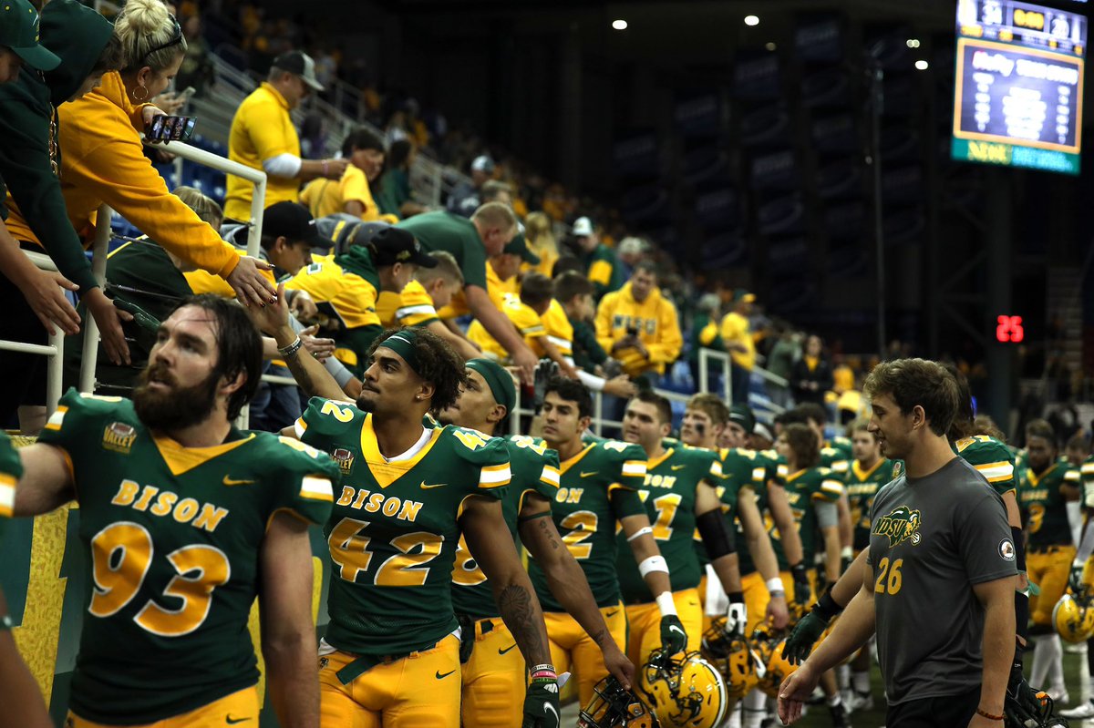 Coach_Entz's tweet photo. Cannot wait to hear #BisoNation this weekend in the @fdome.  The impact you have on the energy and excitement levels of @NDSUfootball is immeasurable! 

Tickets are still available at https://t.co/fXZP0KHs7Y.   

#MoreDecibels #HomeField #PlayOffFootball #BisonPride https://t.co/RRIphHntkK
