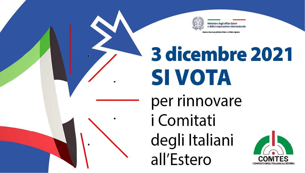 Elezioni Comites:
📢Si ricorda a tutti i connazionali che le schede elettorali dovranno pervenire a questo Consolato entro la mezzanotte del 3 dicembre