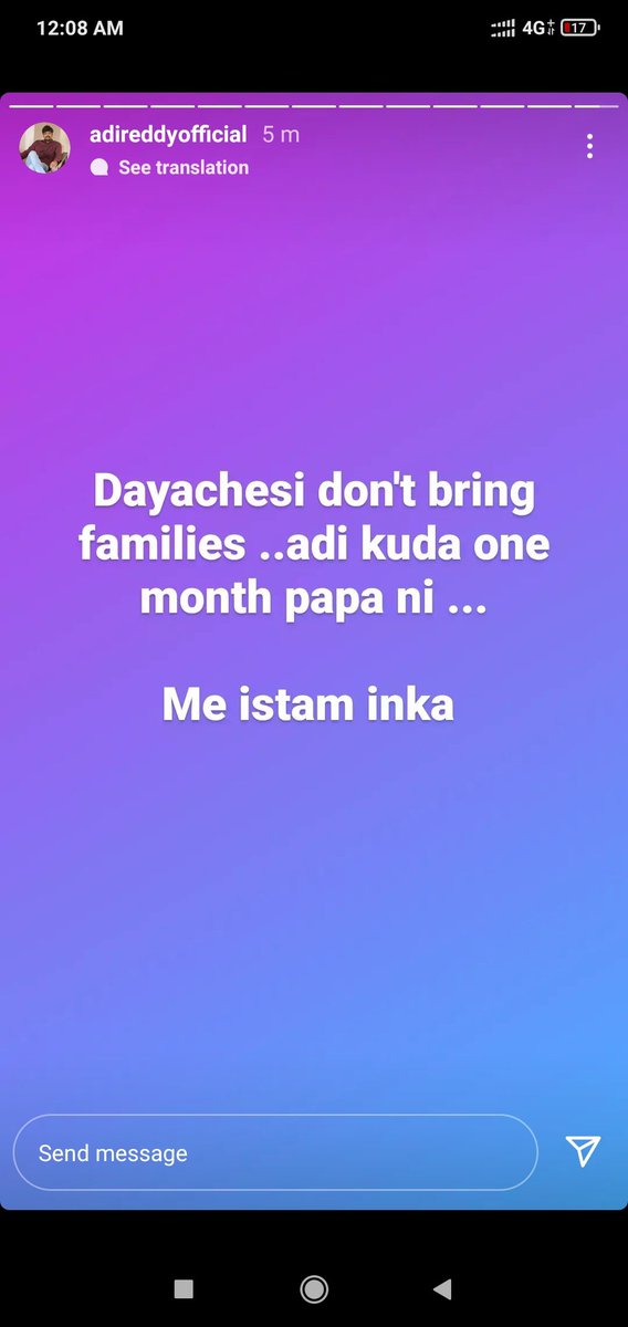 gudideswathi's tweet photo. @Palmist_vk   guys don't bring families of anyone...that is a game they are playing....if u support someone support but don't troll families.🙏
 #Shannu #Sunny #SRC @adireddyfantasy https://t.co/KZyy8OnpkL