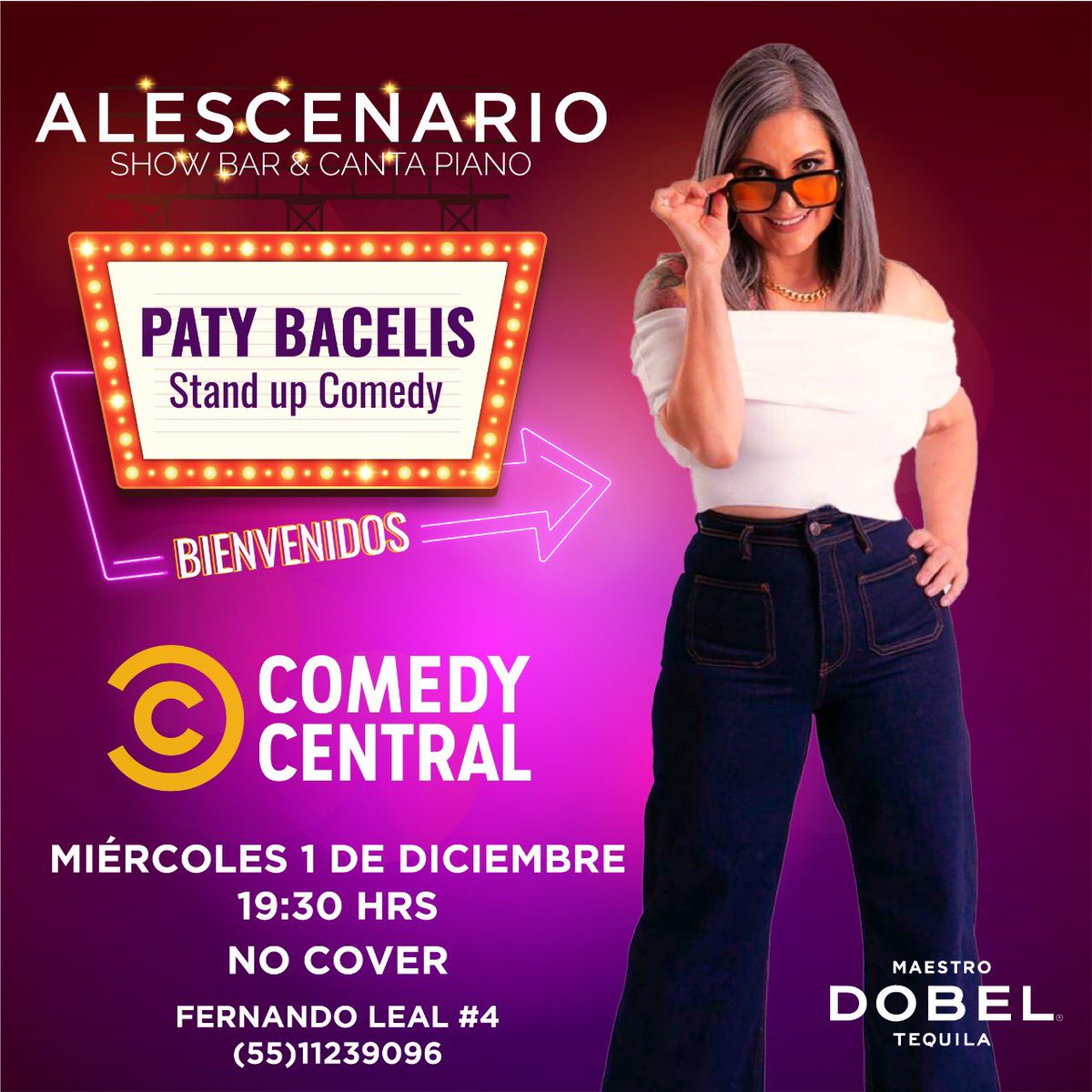 PatyBacelis's tweet photo. #Satélite y anexas, nos vemos hoy a las 8 pm en el bar #Alescenario con mi show completo, NO HAY COVER, así que no tienen pretexto para no ir. Les espero. https://t.co/w8TviTMihE