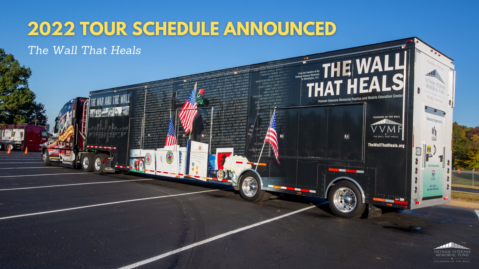 The Moving Wall 2022 Schedule Vietnam Vet Memorial On Twitter: "The Vietnam Veterans Memorial Fund (Vvmf)  Has Announced The Wall That Heals National Tour Schedule For 2022. The 27Th  Season Of The Wall That Heals Will Begin
