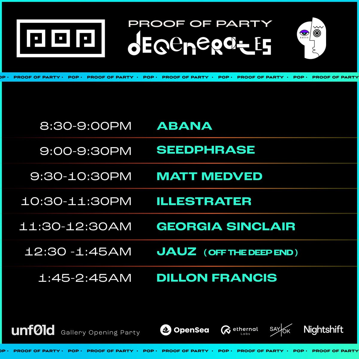 Tonight's lineup 🙏
Decentraland live stream @ rare.store/pop