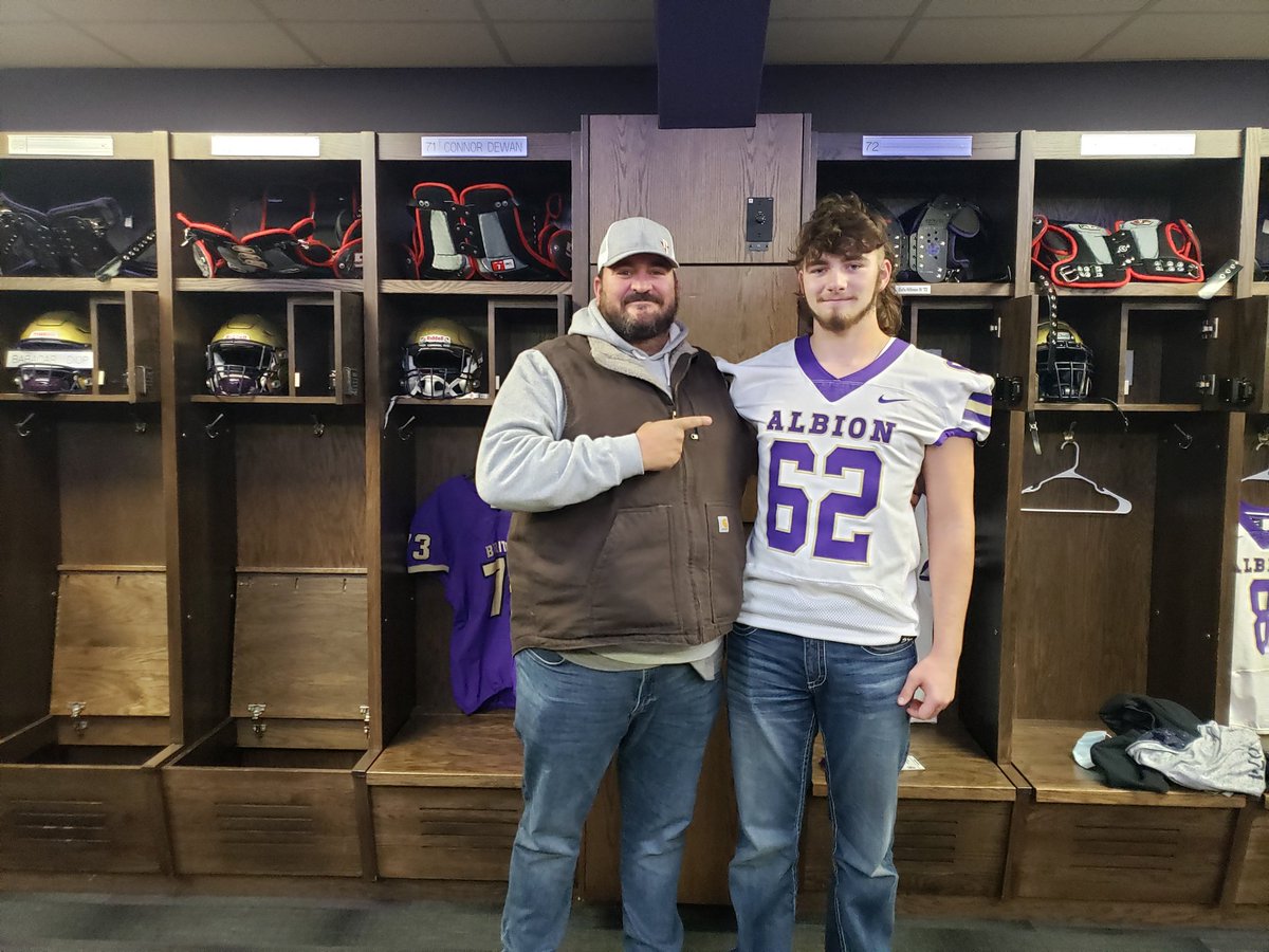 wyguy2022's tweet photo. After a great visit and a great conversation with @CoachBeurer I'm excited to announce my first offer to continue my academic and athletic career at @AlbionFootball !! https://t.co/pL7Lmy3uhq