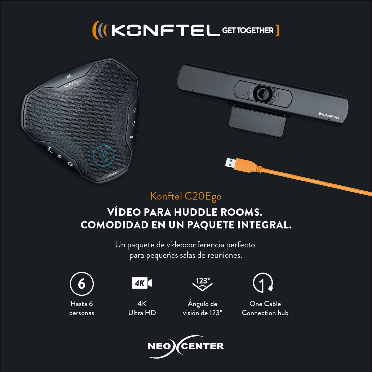 neocenter's tweet photo. Conoce el kit de videoconferencia @Konftel AB #C20Ego para salas pequeñas y huddle rooms.
Solicita información 👉 https://t.co/ybqc6jkRKX
#Konftel #Neocenter #Videoconferencia https://t.co/ZaO6NsMfDp