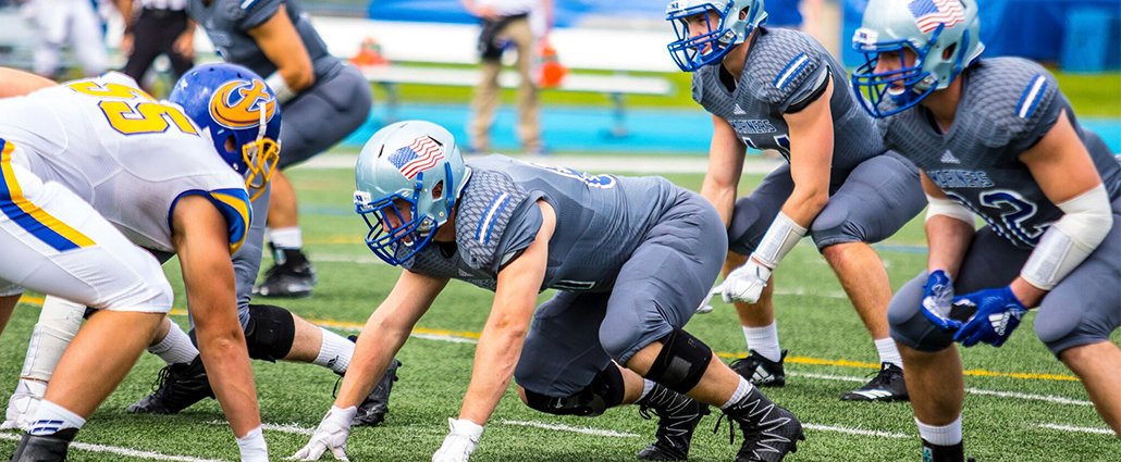 BIG thanks to <a href="/USMMAFootball/">USMMA Football</a> for coming by to #RecruitHaltom #NextLevelBuffs