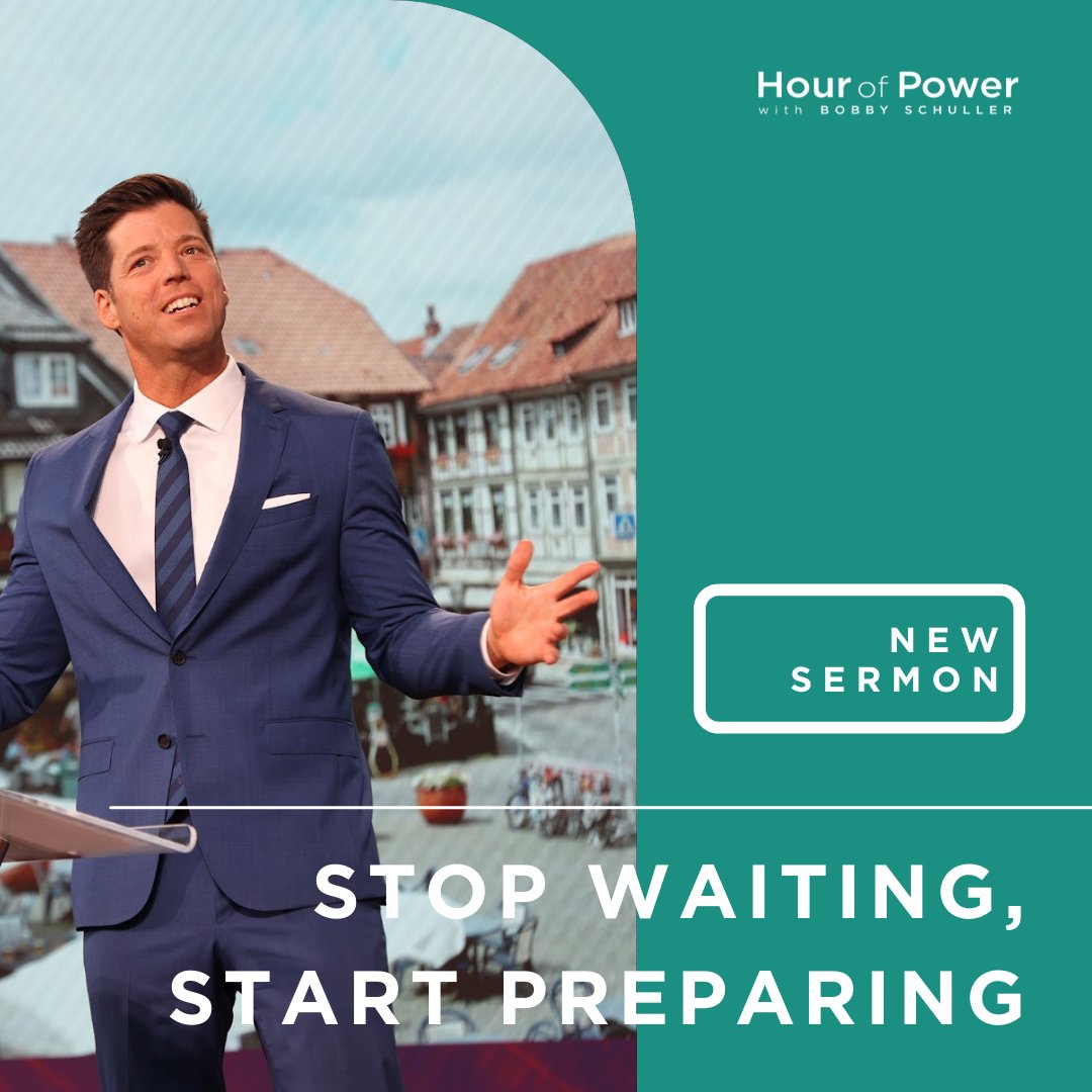 This Saturday, join us for a brand new episode with a message called, "Stop Waiting, Start Preparing." Tune in at 6:30 PM PT on TBN or by going to hourofpower.org/episode.

#HourofPower #HourofPowerwithBobbySchuller #ShepherdsGrove #ShepherdsGrovePresbyterianChurch #BobbySchuller