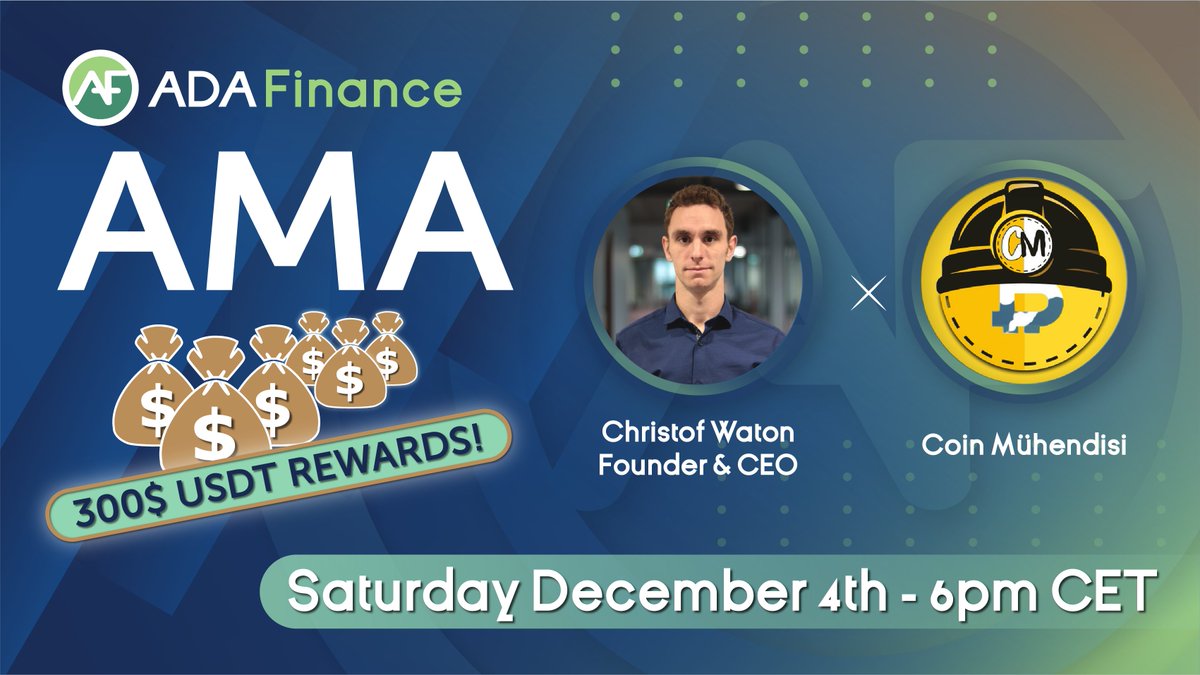 ActaFi's tweet photo. ⏰AMA Time⏰

To take part and win, follow👇

@ADAFinance &amp; @coinmuhendisi

Then
Like, retweet, add your questions and tag 3 friends 
Join https://t.co/aFZQLHEGN3

📆4th December
⏰6pm CET
🎁300$ USDT
📍Location 👉 https://t.co/1Nh4LMbUFF
🗣@cryptowaton

#DeFi #ADAFi #DEX #IDO https://t.co/9iPot5pP7Z