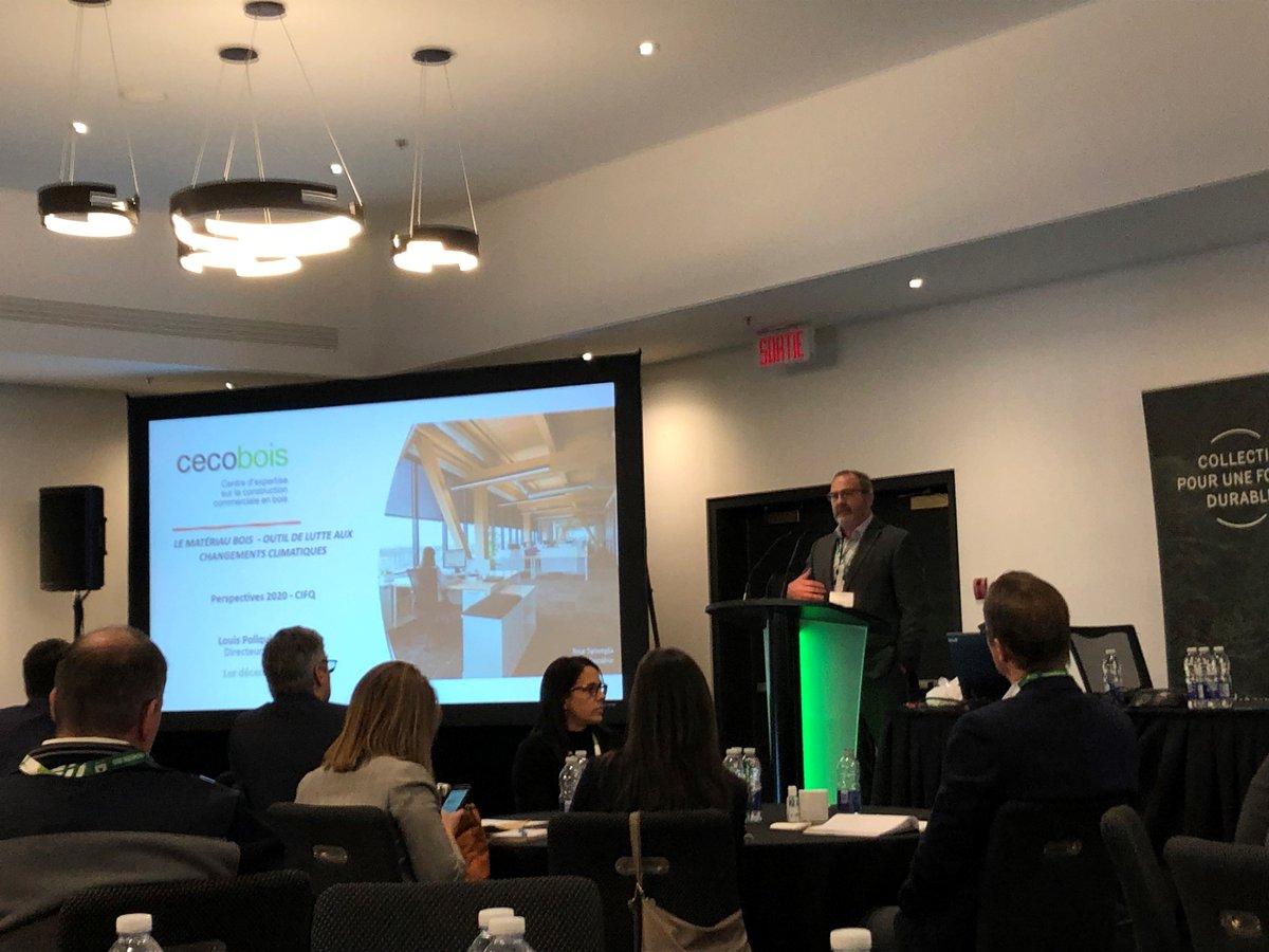 Notre directeur, Louis Poliquin, explique l'impact qu'a le choix du matériau #bois dans la #construction non résidentielle et en quoi il est une solution de premier plan dans la lutte contre les #changementsclimatiques à l'événement Perspective CEO 2022 du <a href="/CIFQ/">CIFQ</a>.