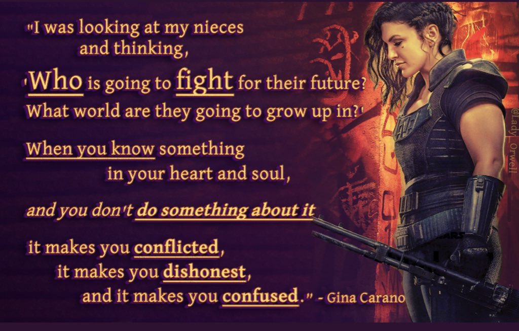 Gina Carano 🕯 on Twitter: "Quotes from my interview with @Evie_Magazine