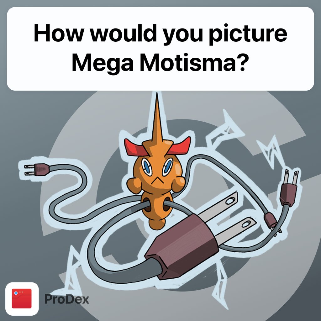 ProDexApp's tweet photo. 👇 Would you like a Mega Motisma and how do you picture it?
👉 Download link in bio 👈
#prodex #prodexapp #pokemon #pokemonbrilliantdiamond #pokemonshiningpearl #pokemonremake #pokemon4gen #4thgenremakes #4thgenremake #megapokemon #fakemon #pokemonbdsp https://t.co/s8wrsKvn21