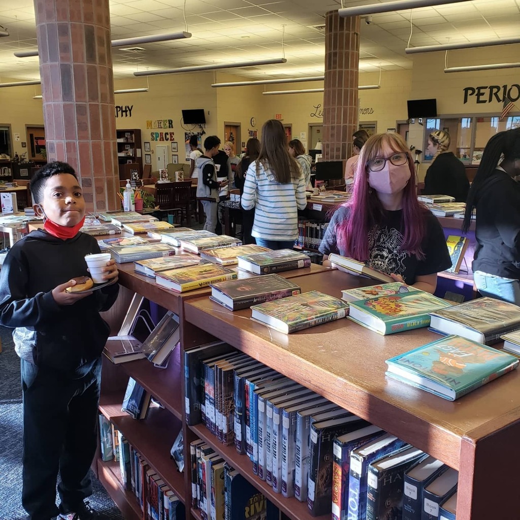 Brunch &amp; Browse was a success! Students purchased a ticket with their PBIS points and got first chance to checkout our new books. We also enjoyed donuts and hot chocolate and good conversation. 
#LorisLionsRead 
#hcslibrarymedia 
#hcslead instagr.am/p/CW9V4MnMM6P/