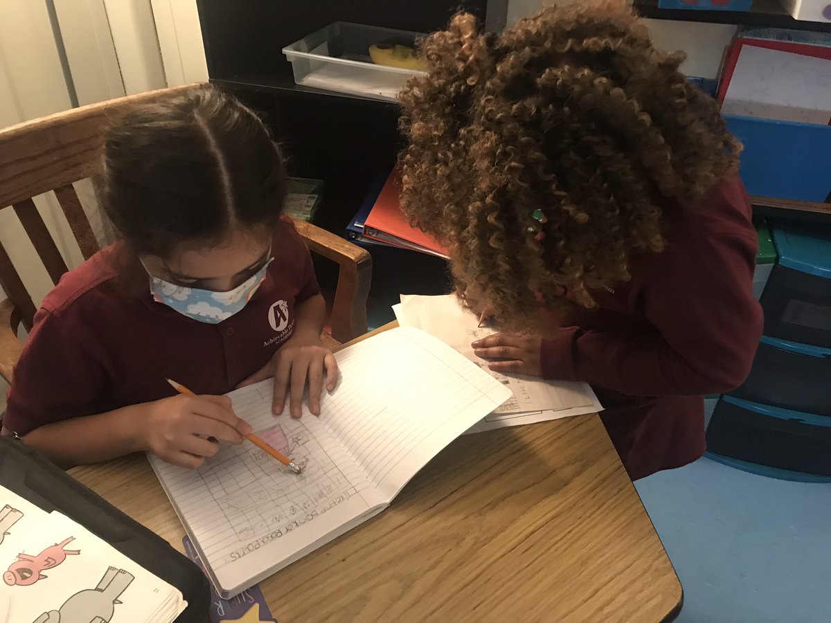 MrsMMalsbury's tweet photo. I spy more 2nd graders making #LiteracyMagic @AADreamAcademy! Check out how they used whisper phones and pop-its to support small group reading! Thank you Ms. Cross’s Dreamers for working so hard on your writing, sight word practice, #Heggerty lesson, and Smarty Ants! https://t.co/ASIm1LOGRt