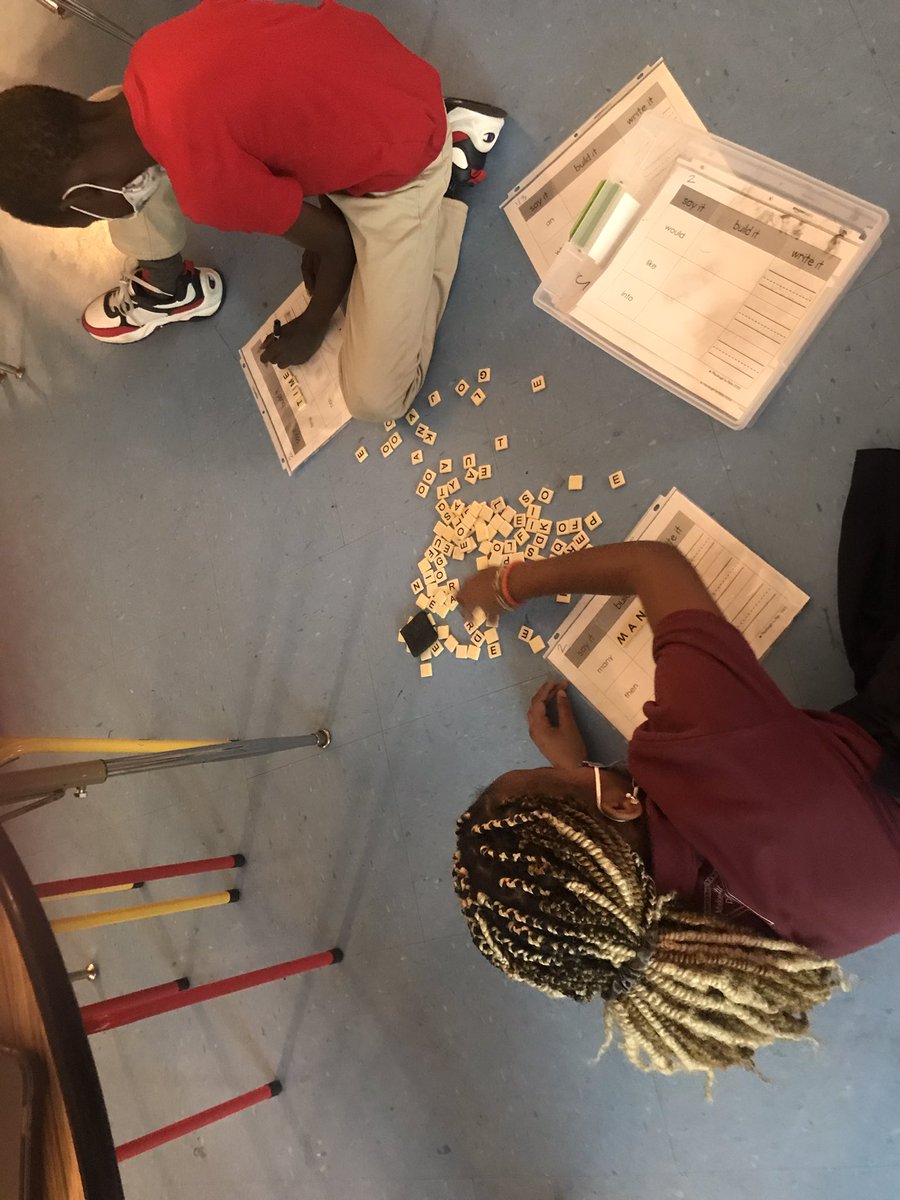 MrsMMalsbury's tweet photo. I spy more 2nd graders making #LiteracyMagic @AADreamAcademy! Check out how they used whisper phones and pop-its to support small group reading! Thank you Ms. Cross’s Dreamers for working so hard on your writing, sight word practice, #Heggerty lesson, and Smarty Ants! https://t.co/ASIm1LOGRt