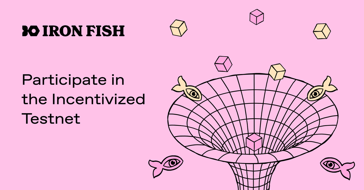 ironfishcrypto's tweet photo. 1/ The Iron Fish Incentivized Testnet has officially begun!!! 🎉🎉🎉

Go to 👉 https://t.co/gG3QdzqSCh 👈 to get started https://t.co/6yqYu70yoE