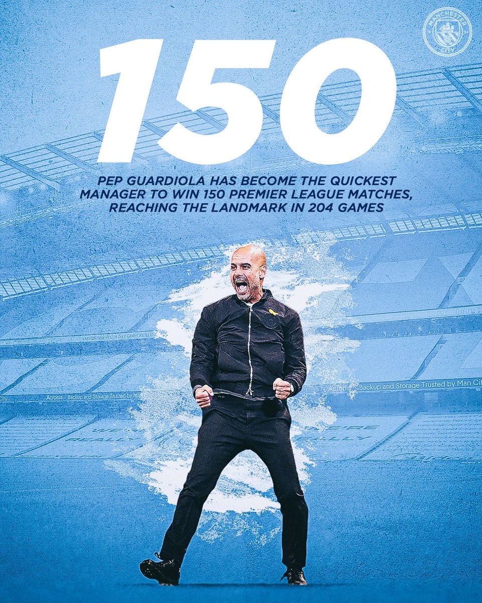 Cityarabia's tweet image. نحن لدينا جوارديولا! 👏💙

أسرع مدرب يصل إلى 150 فوزا في الدوري الممتاز! 🤩

🔷 #السيتي | @PepTeam
