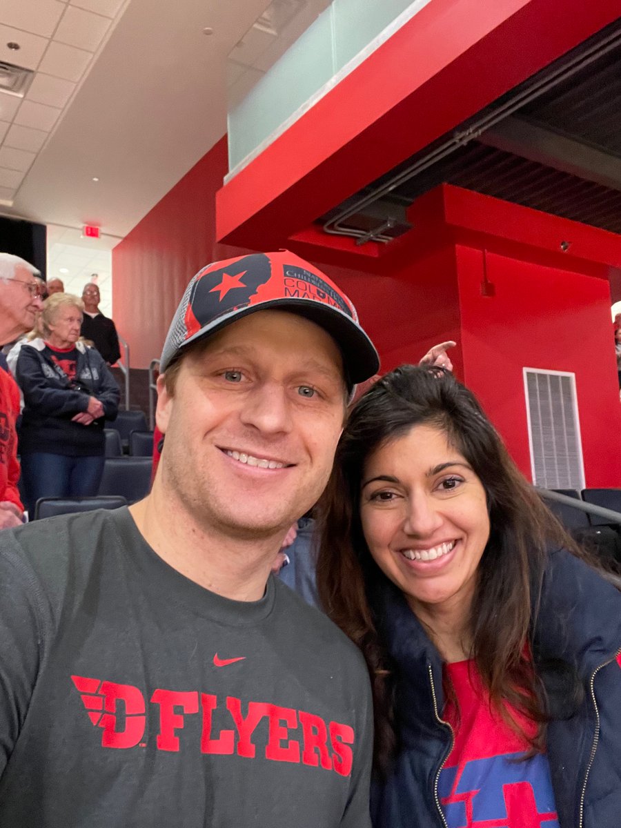 RandyYost's tweet photo. Another first timer!  I should be getting commission.  #Dayton6th #Flyers #Contagious https://t.co/1PWjW762w3