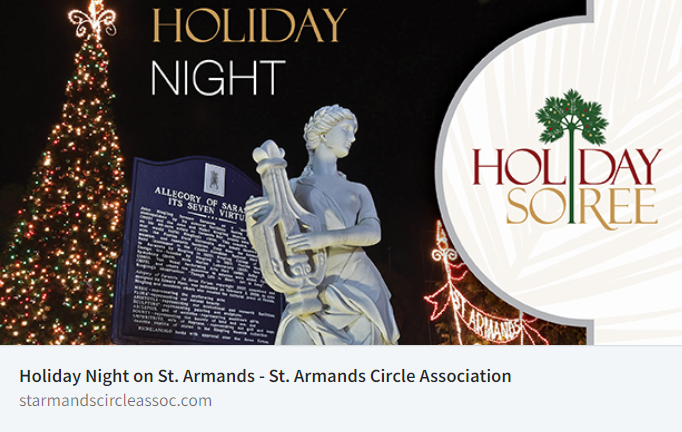 bevsthilaire's tweet photo. One more reason to love living in the area! https://t.co/3KlXBg5JwC 
https://t.co/PTOa60Uk50 #StArmandsCircle #HolidayLights https://t.co/XHeXqC448A