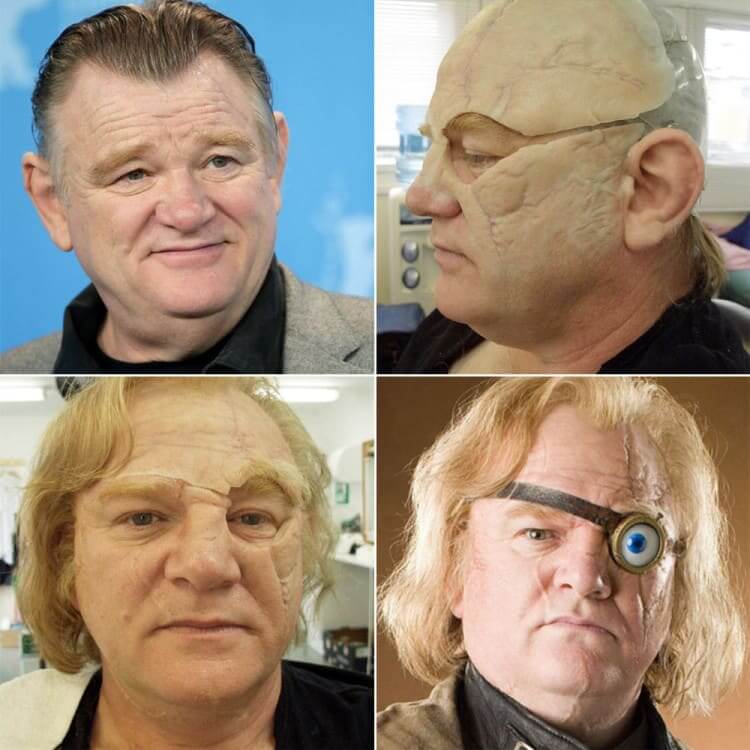 cinemaplatinomx's tweet photo. Transformación de #BrendonGleeson en #AlastorMoody para la saga de #HarryPotter ✨🧙 https://t.co/AbPOD6SeP6