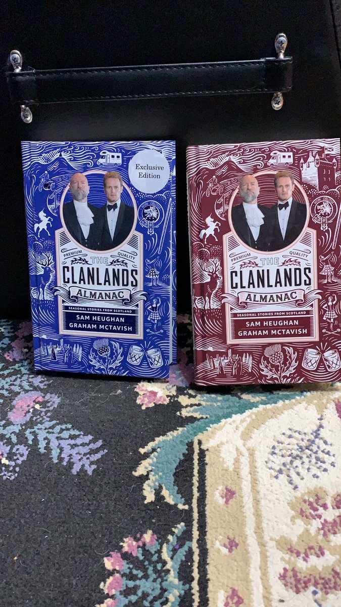 I never win anything but so excited to add a signed book plate to my exclusive edition of #ClanlandsAlmanac or should I add it to my US edition?  <a href="/SamHeughan/">Sam Heughan</a> <a href="/grahammctavish/">.</a> <a href="/Waterstones/">Waterstones</a>
