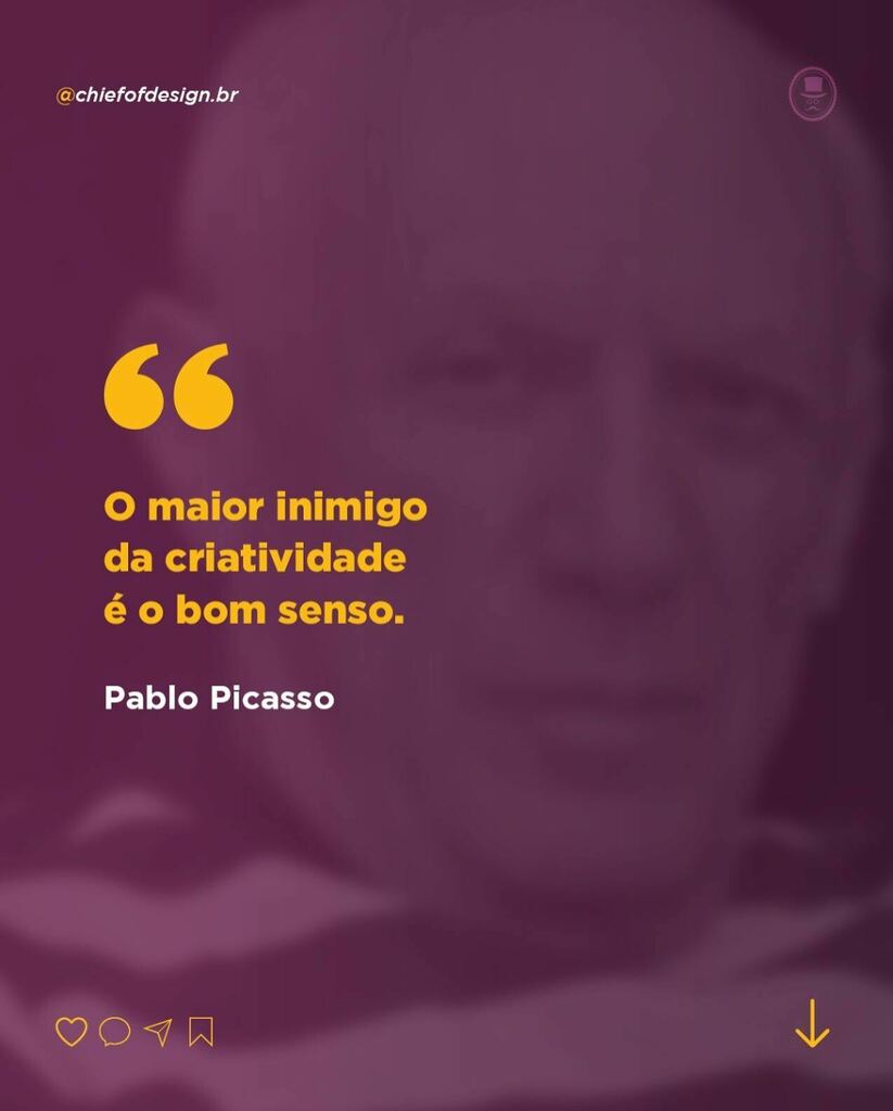 ChiefofDesign's tweet photo. O maior inimigo da criatividade é o bom senso. Discorda???🤔

#designergrafico #logo #logomarca #identidadevisual #branding #designdemarca #designerbrasileiro #uxdesign #picasso https://t.co/mvejoUIHnr