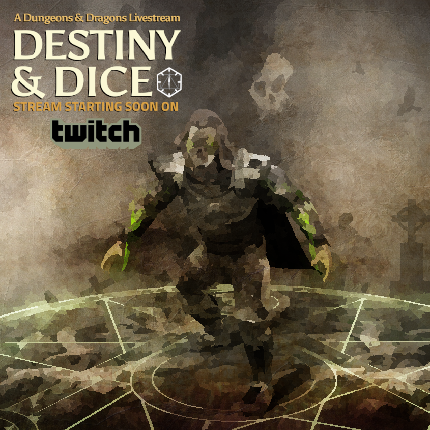 destinyanddice's tweet photo. All things must end. Watch the conclusion of our campaign! Starting soon in less than 15 minutes on Twitch!

https://t.co/JdNFaoc0o2

#dnd #dndlivestream #eberron #eberronstream #dungeonsanddragons #twitchstreaming #twitchstreamer #smallstreamers https://t.co/1c3aBYR2bW