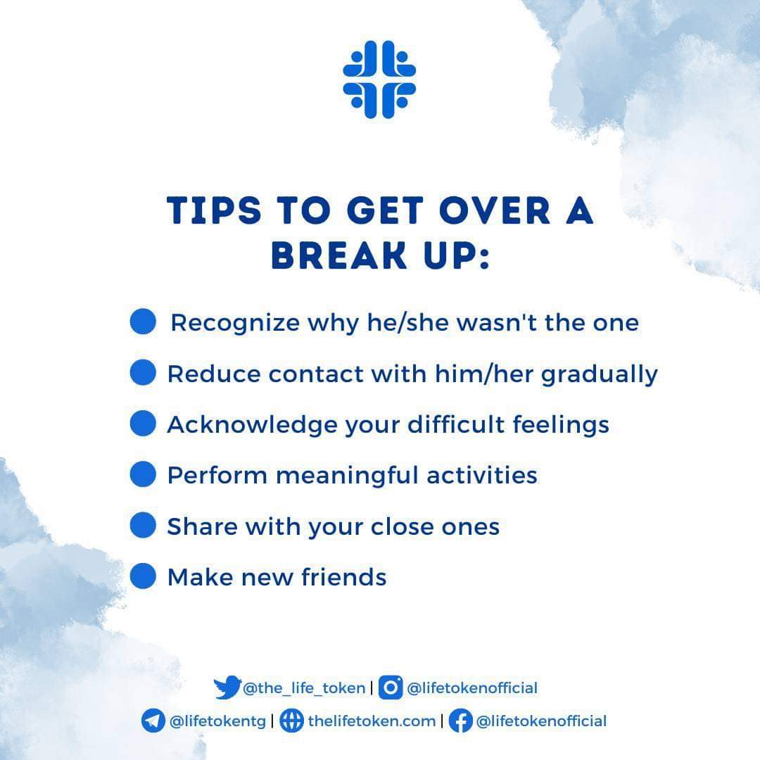 the_life_token's tweet photo. Sometimes a break up can be the healthiest thing for you 💙

#LifeToken #Crypto #Charity #Token #MentalHealth #BreakUps #Recovery https://t.co/xVtYtIug5g