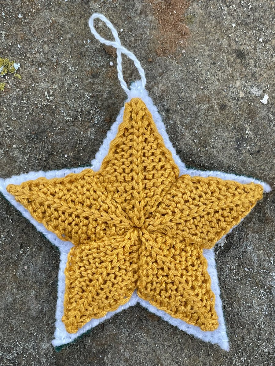 textilefusion's tweet photo. My German Oma sent Advent calendars to us kids in TX. I loved opening doors to find quaint little pictures of gifts and Christmas motifs. So I knitted one. Watch for a new ornament each day through Dec 24. Go to https://t.co/5uB39nB6Ym for more about the project. #KnitAdvent https://t.co/tFfCg2ewUb