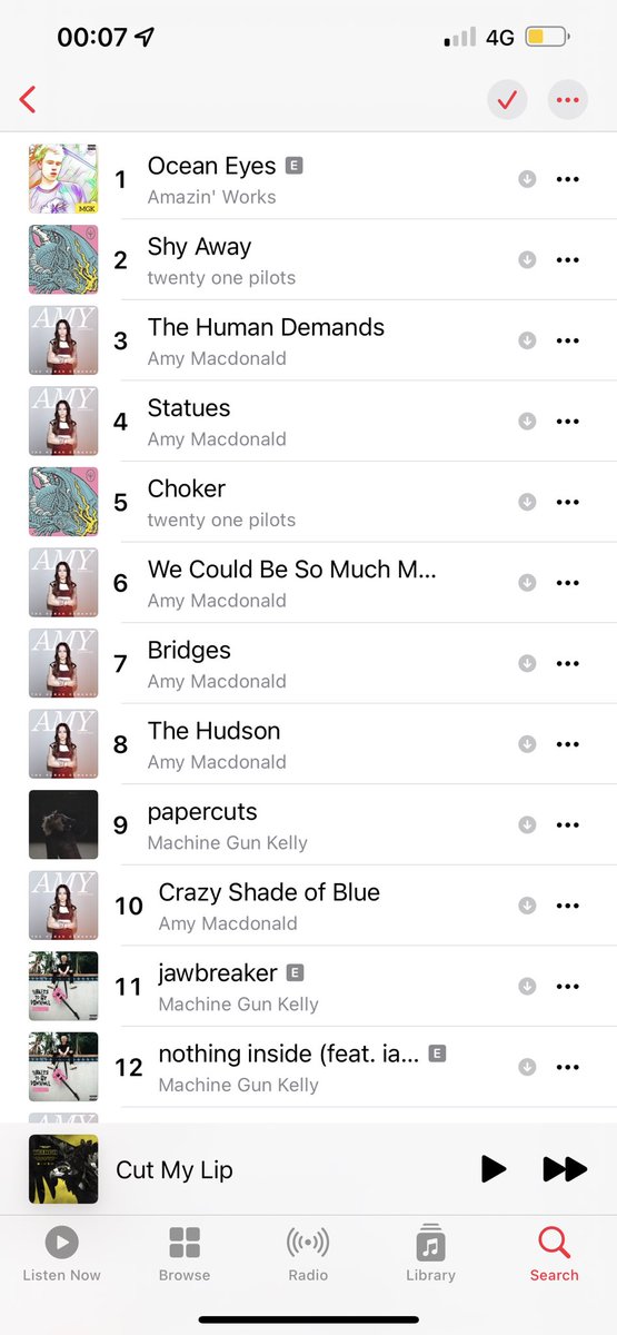 My top played so far this year, surprising but, not surprised <a href="/twentyonepilots/">twenty one pilots</a> <a href="/machinegunkelly/">mgk</a> and <a href="/Amy__Macdonald/">𝗔𝗠𝗬 𝗠𝗔𝗖𝗗𝗢𝗡𝗔𝗟𝗗</a> 3 very different genres