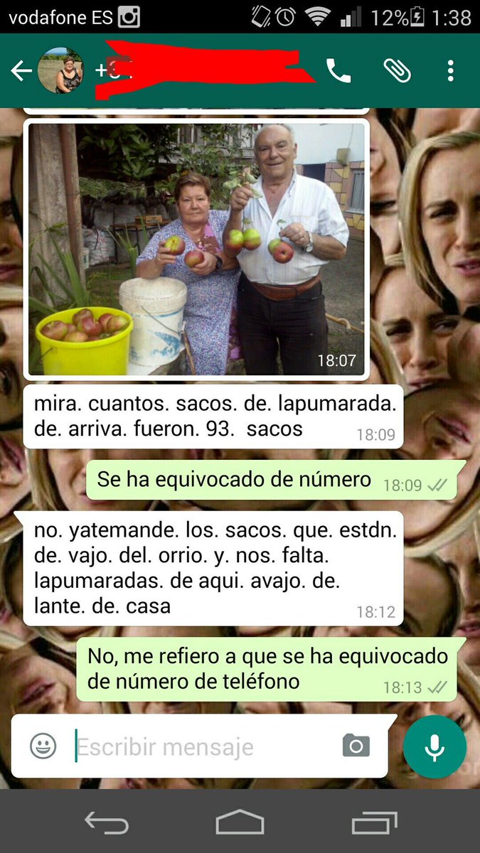 soyzasca's tweet photo. Jo, me acabo de acordar de la señora que me escribía pensando que era su hermano para enseñarme sus manzanas. Ojalá esté bien 💜 https://t.co/2tRENqRj9P