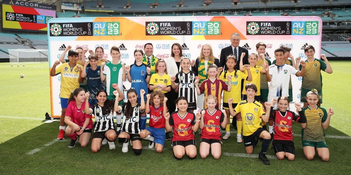 footballnsw's tweet photo. Great to have seen a number of our clubs represented at today's @FIFAWWC match schedule announcement. 

We can't wait to watch our @TheMatildas on home soil amongst all the other nations here in Sydney in 2023.

Story: https://t.co/R7wZ3B9MjD https://t.co/eNP45f4CBT