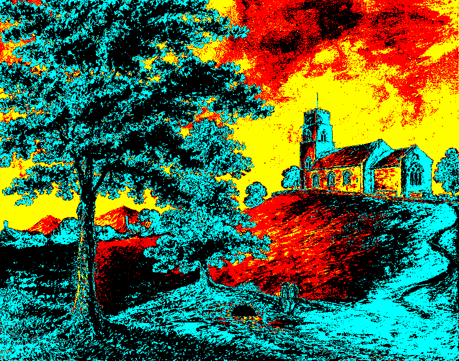 paintergoblin's tweet photo. Montford, John Ingleby, @NLWales https://t.co/JEiyvj2pBW #wikidata #digitalart #watercolor (Palette: #TeletextRedYellowBlue) 🖌🎨 https://t.co/FZP4aeY1A7