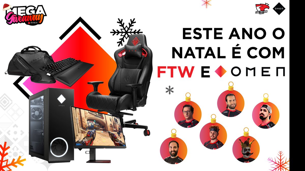 🎄O Natal chega mais cedo com a FTW e a <a href="/OMENbyHP/">OMEN</a> 🧑‍🎄

𝗣𝗮𝗿𝗮 𝗽𝗮𝗿𝘁𝗶𝗰𝗶𝗽𝗮𝗿𝗲𝘀⬇️
- 𝙇𝙞𝙠𝙚 &amp; 𝙧𝙚𝙩𝙬𝙚𝙚𝙩;
- 𝙏𝙖𝙜𝙖 𝟮 𝙖𝙢𝙞𝙜𝙤𝙨;
- 𝙄𝙣𝙨𝙘𝙧𝙚𝙫𝙚-𝙩𝙚 𝙚𝙢: ftw.army/ftwomensquadna…

Que Desktop💥😍❤️‍🔥

#ftwesports #ftwarmy #OMENFTW #parceria