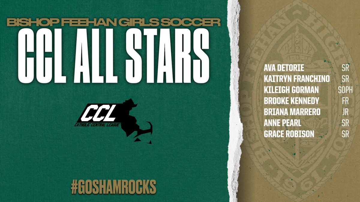 Congratulations to our Bishop Feehan Girls Soccer All Stars! <a href="/Feehan_GSoccer/">Feehan Girls Soccer</a>  <a href="/BishopFeehanHS/">Bishop Feehan</a>  #GoShamrocks #CCL