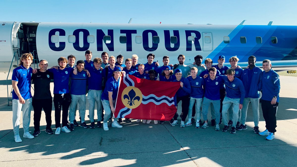 SLUMensSoccer's tweet photo. Next stop: Seattle #BeBold #BeBlue 🔵 https://t.co/5v1NgFxFII