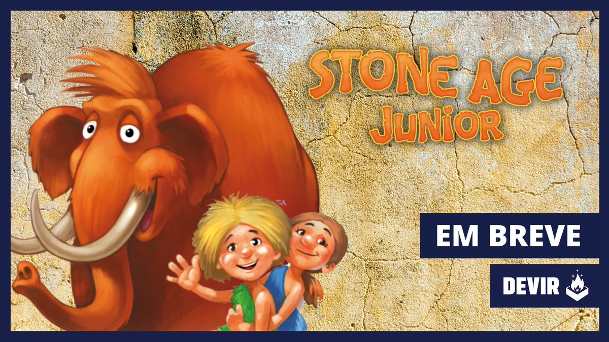 DevirBrasil's tweet photo. Respire fundo e prepare seu “Yabadabadooo” pois vamos voltar para a Idade da Pedra!
Embarque nessa aventura com as crianças em Stone Age Junior, o jogo de tabuleiro infantil baseado no clássico Stone Age.
Em breve.
#devirbrasil #viverjogando #stoneage #stoneagejunior https://t.co/i630Kpbcey