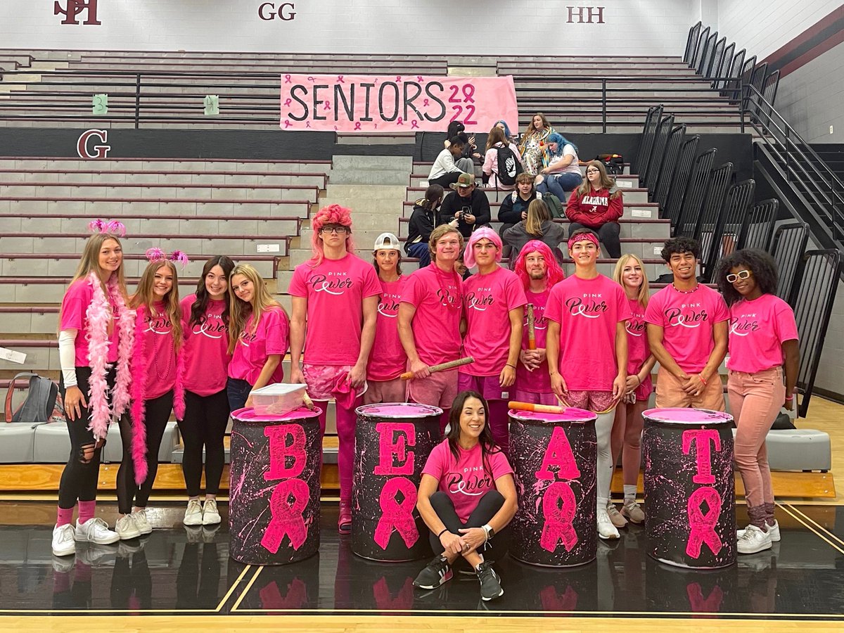 springhilldeca's tweet image. Our t-shirt class had fun getting these custom designed shirts ready for our Paint/Pep Crew for breast cancer awareness day!  Great job ladies and gentlemen...and worthy cause :)  Thanks for letting us make them