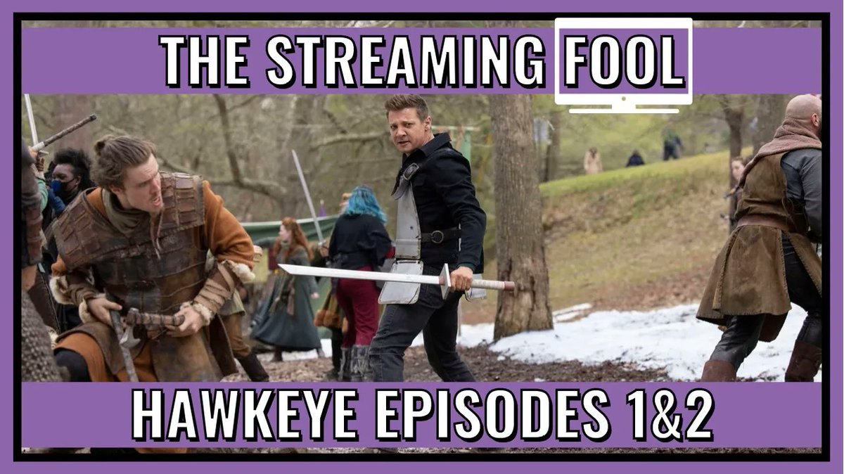 SteevenOrrElse's tweet photo. Two archers, Russians in tracksuits, and a one-eyed dog who loves pizza.
All this and more in the first two episodes of Hawkeye, which I'm talking about right now on #TheStreamingFool!
Get it now wherever you get #podcasts!
https://t.co/ZuD5GZjgd6
#HawkeyeSeries https://t.co/BHSybxheO9