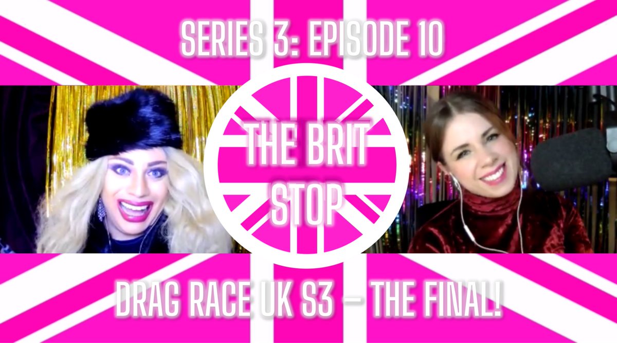 thebritstopshow's tweet photo. EPISODE 10 of SEASON 3 of @thebritstopshow is OUT NOW!! 

🏁💕✨🇬🇧

Join @nadiabusiness92 &amp; @Lorna_ClaireN as they recap &amp; review the GRAND FINALE of @dragraceukbbc S3! 👑

Don’t forget to LIKE 👍 SUBSCRIBE ▶️ &amp; COMMENT 💬 who YOU want to see on S4!

#DragRaceUK #thebritstopshow https://t.co/gjVStKd4U6