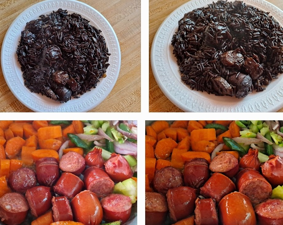 EveLkCuisine's tweet photo. Meal prep ingredients and final dishes. #blackrice #limabeans #mixedveggies #hotmeals #deliciousdelight #caribbeandelight #instafoodie #bonappetit #enjoyyourmeal. https://t.co/k84CggSrHH