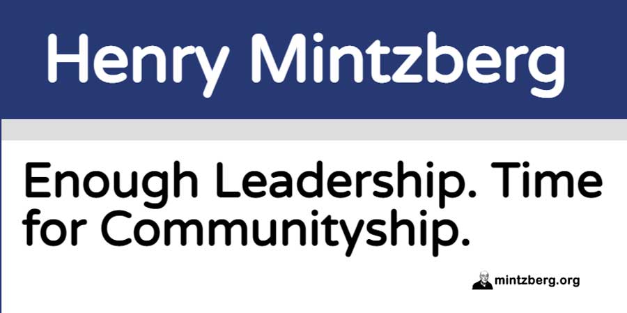 Henry Mintzberg tweet media