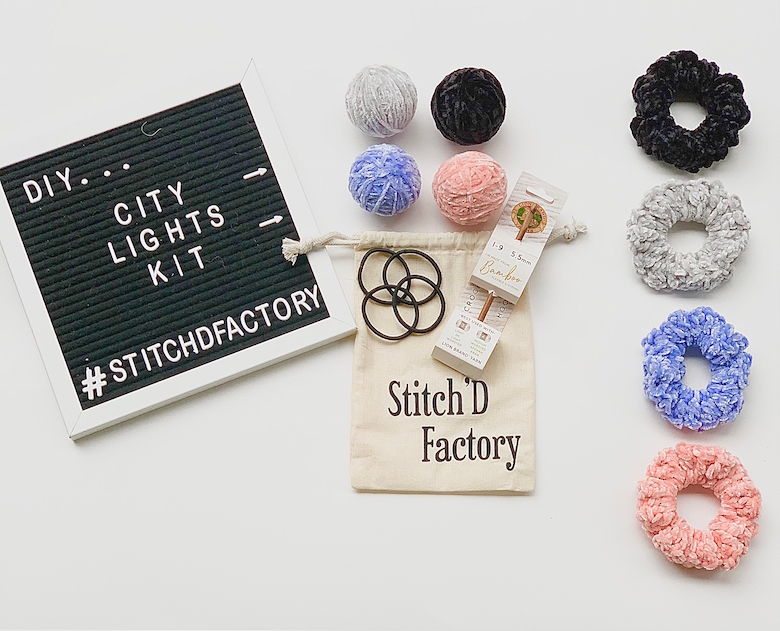 Stitch_DFactory's tweet photo. I have two words for you . . . 

✨ Scrunchie Kit ✨

. . . 

Fun. Flirty. Fashionable. 
Handmade knitwear &amp; patterns 

. . . https://t.co/1wnX1NyvOc