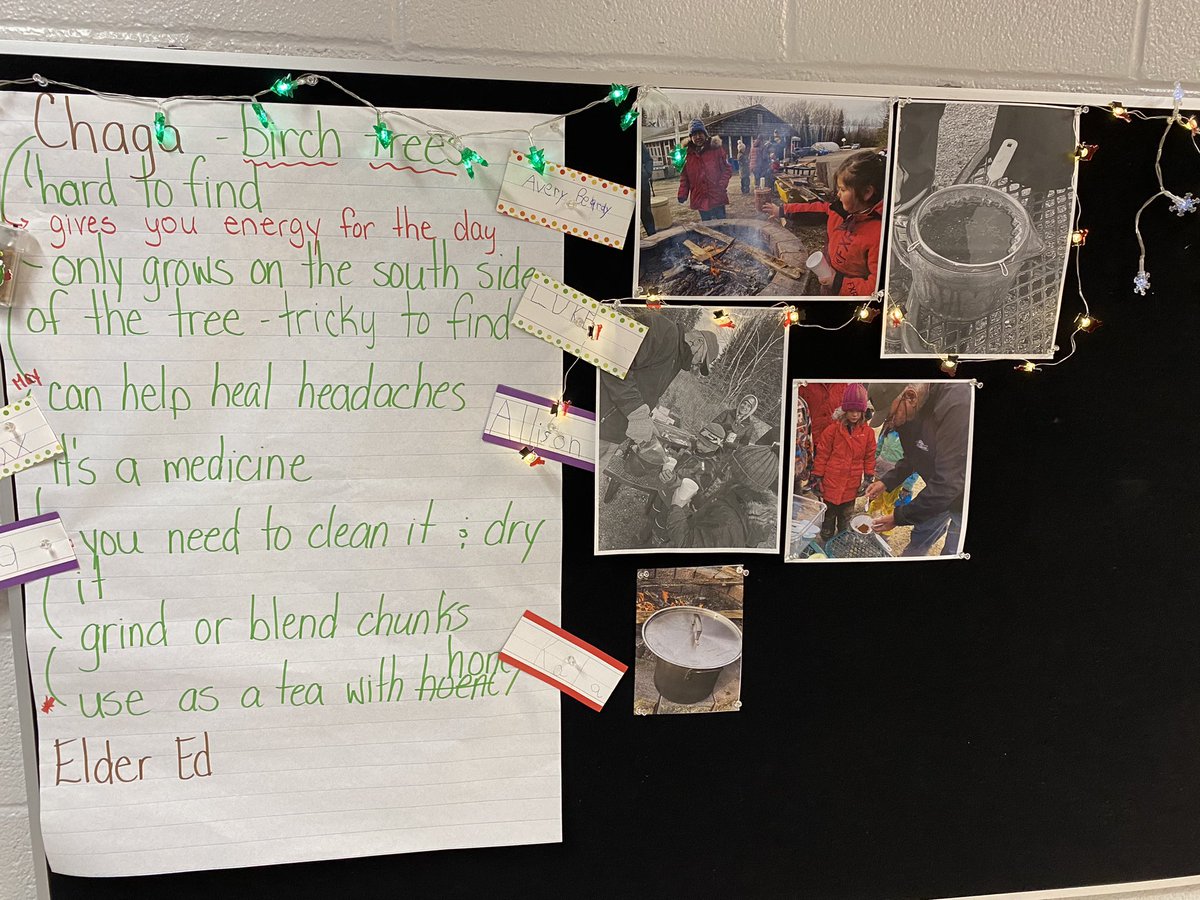 BaileyCreedon's tweet photo. Student work from #RLMPS language classes and land-based learning documentation from the SPARK class #KPDSBPride https://t.co/g853RklWF0
