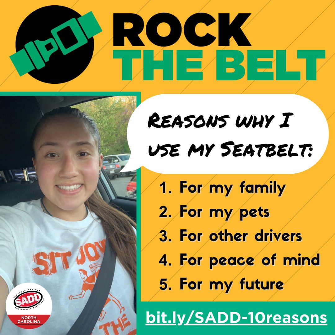 The holiday season is in full swing! As you visit family, shop for gifts, and celebrate the season, remember the importance of wearing your seatbelt every trip, every time! #RocktheBelt