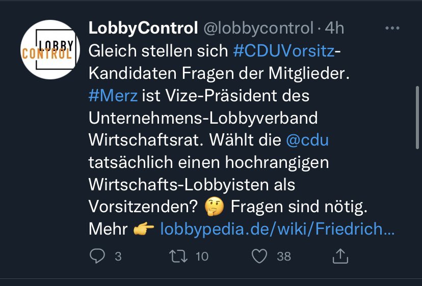 BerlinReporter's tweet image. Und wenn man schon 4h das Falsche behauptet, obwohl man schon sehr früh auf den Fehler aufmerksam gemacht wurde, dann geht es nicht um Wahrheit, sondern um Diffamierung. @_FriedrichMerz #TeamCDU #Lobbycontrol