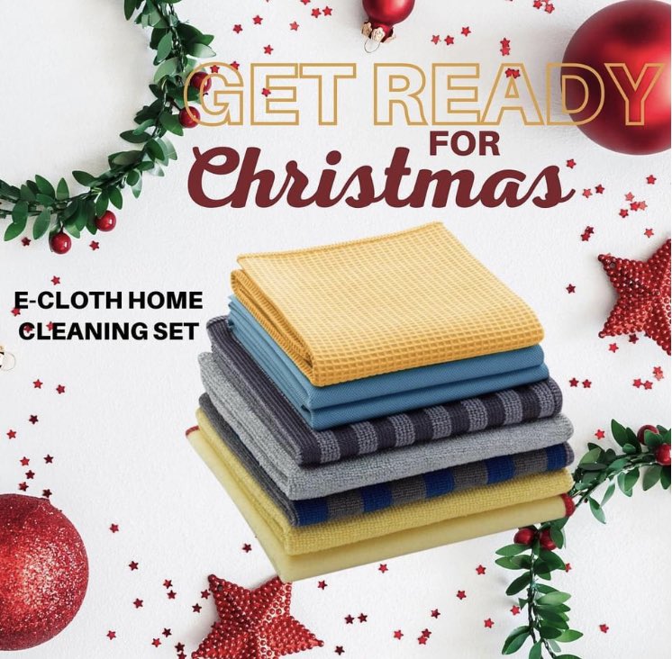 homespares's tweet photo. It’s time to start getting ready for #Christmas. Make your #home sparkling clean with the ECLOTH home cleaning set
https://t.co/fiOUYbKmz2
#cleanhome #cleaning #kitchen #bathroom #ecloth #ecofriendly #reuseable #microfibre https://t.co/ziI0U9M4aw