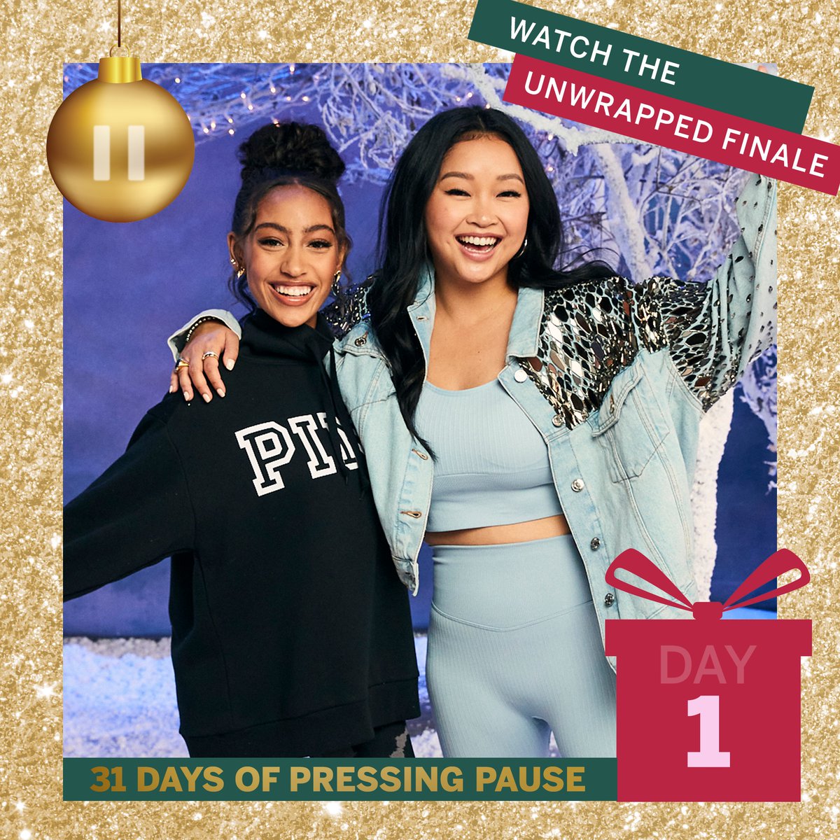 Join <a href="/LoveisLouder/">Love is Louder</a>, @JedFoundation &amp; @vspink for 31 Days of Pressing Pause every day in December. For Day 1, experience the inspiration, celebration &amp; mindful moments in our #PINKUnwrapped show w/ @LanaCondor, <a href="/LexiCUnderwood/">Lexi Underwood</a>, <a href="/UTKtheINC/">Utkarsh Ambudkar</a> &amp; more! bit.ly/3xJmhaS
